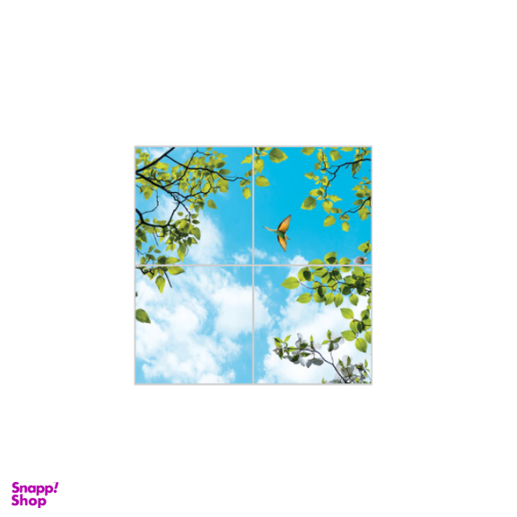 تایل آسمان مجازی بنی دکو مدل UV87 سایز 60x60 سانتی متر مجموعه 4 عددی