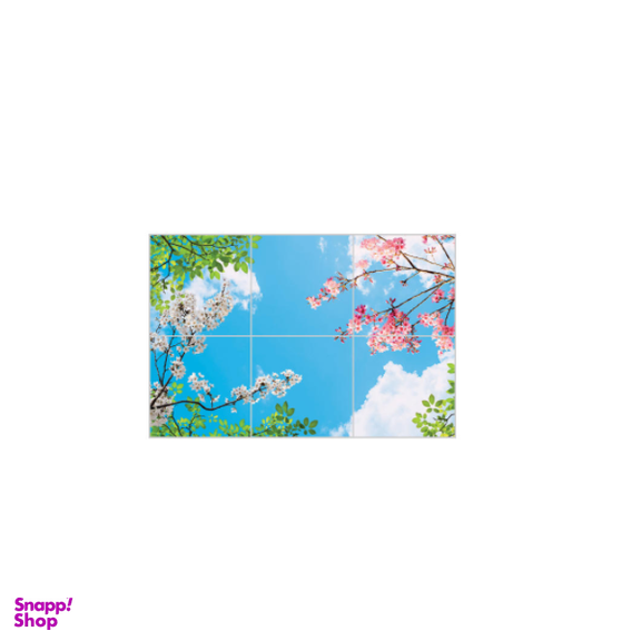 تایل آسمان مجازی بنی دکو مدل UV89 سایز 60x60 سانتی متر مجموعه 6 عددی