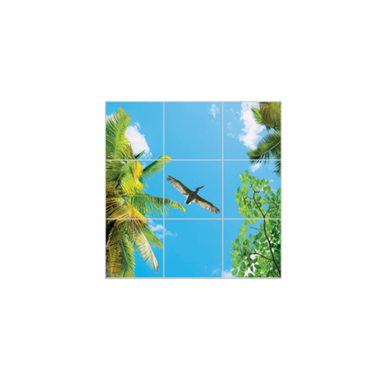 تایل آسمان مجازی بنی دکو مدل UV88 سایز 60x60 سانتی متر مجموعه 9 عددی