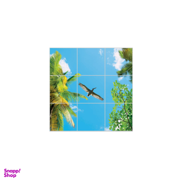 تایل آسمان مجازی بنی دکو مدل UV88 سایز 60x60 سانتی متر مجموعه 9 عددی