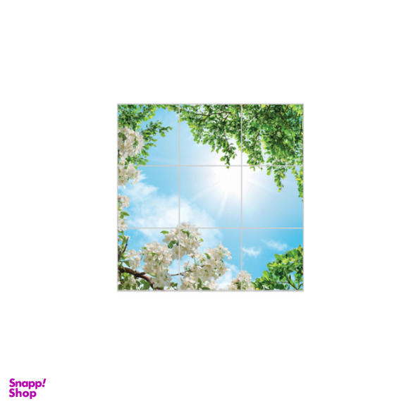 تایل آسمان مجازی بنی دکو مدل UV92 سایز 60x60 مجموعه 9 عددی