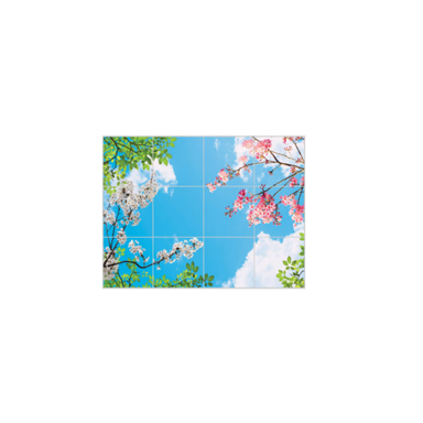 تایل آسمان مجازی بنی دکو مدل UV89 سایز 60x60 سانتی متر مجموعه 9 عددی