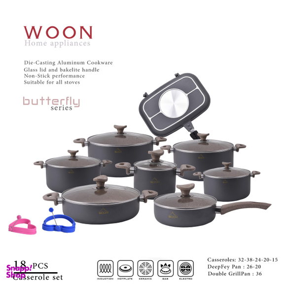 سرویس پخت و پز 18 پارچه وون (Woon) مدل Bismark