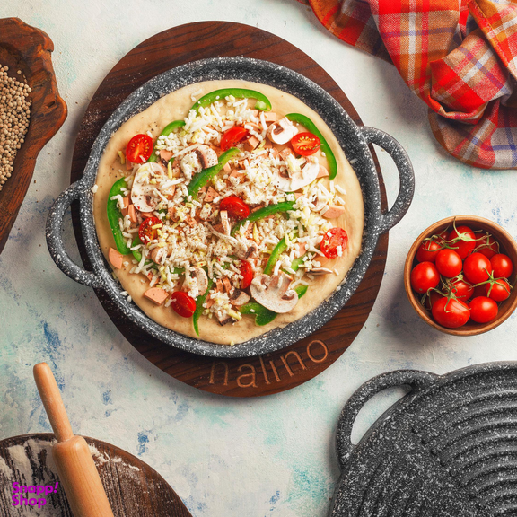 تابه گریل درب دار نالینو مدل Padela کد 02 سایز 26