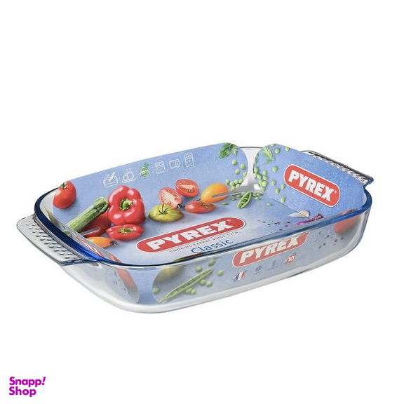 تابه مستطیل پیرکس سری Classic سایز 13*22