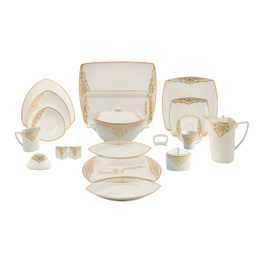 سرویس غذاخوری 105پارچه چینی پردیس مدل سوگند 12نفره