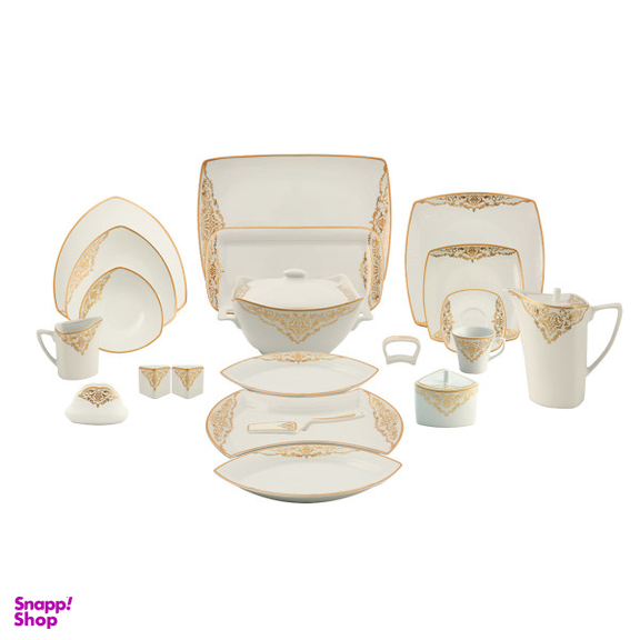 سرویس غذاخوری 105پارچه چینی پردیس مدل سوگند 12نفره