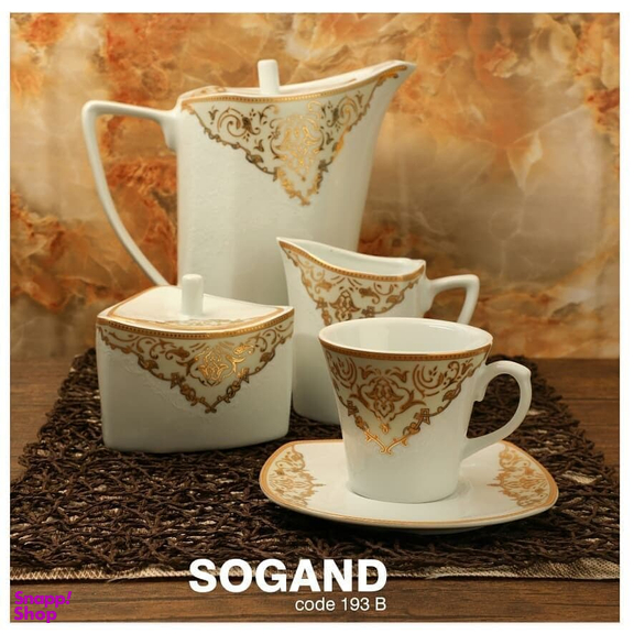 سرویس غذاخوری 105پارچه چینی پردیس مدل سوگند 12نفره