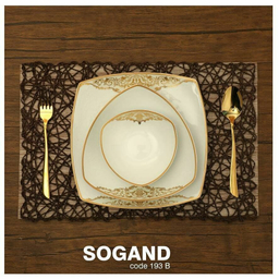 سرویس غذاخوری 105پارچه چینی پردیس مدل سوگند 12نفره