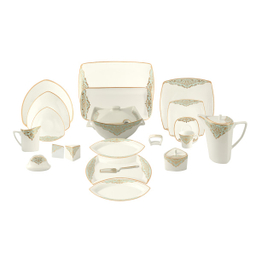 سرویس غذاخوری 105پارچه چینی پردیس مدل سوگند 12نفره