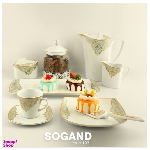 سرویس غذاخوری 105پارچه چینی پردیس مدل سوگند 12نفره