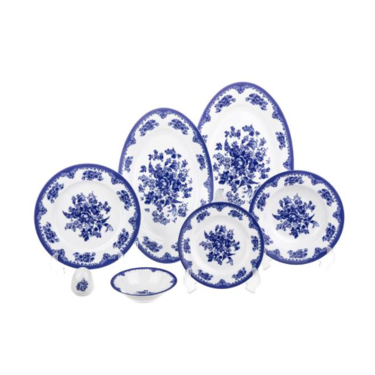 سرویس غذاخوری 28 پارچه چینی زرین ایران سری ایتالیا اف مدل Florance 2 درجه یک 6 نفره