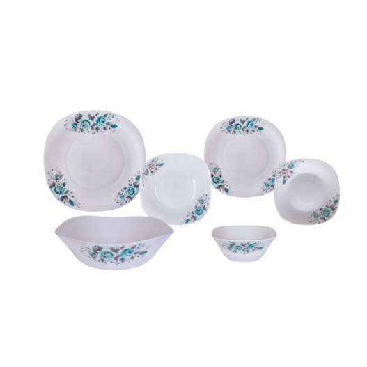 سرویس غذا خوری 26 پارچه مقصود کد 1 6 نفره گلدار