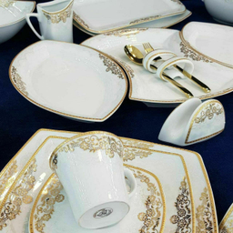 سرویس غذاخوری 105پارچه چینی پردیس مدل یلدا 12نفره