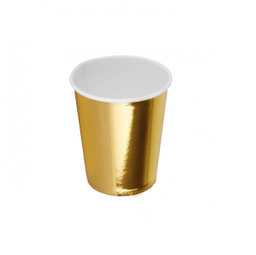 لیوان یکبار مصرف کاغذی گلس (Glass) مدل متالایز ظرفیت 220 میلی لیتر