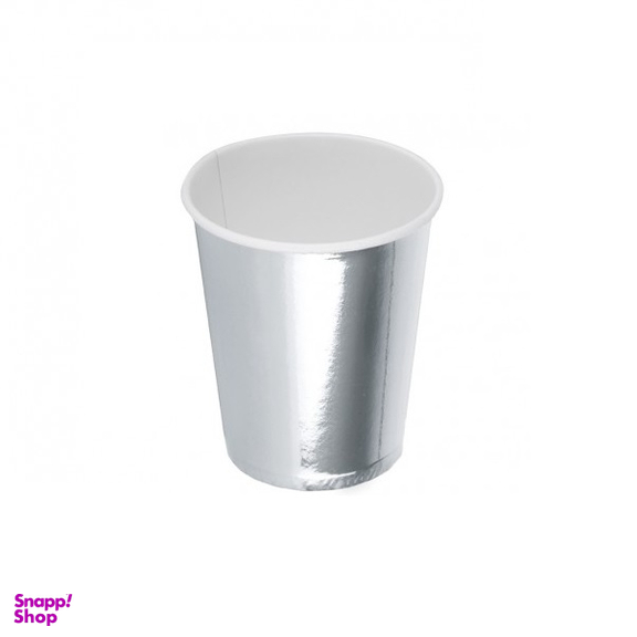 لیوان یکبار مصرف کاغذی گلس (Glass) مدل متالایز ظرفیت 220 میلی لیتر