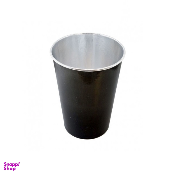 لیوان یکبار مصرف کاغذی گلس (Glass) مدل متالایز ظرفیت 220 میلی لیتر