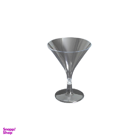 جام یکبار مصرف گرد کوشا مدل سپهر ظرفیت 180cc رنگ بی رنگ و شفاف تکی