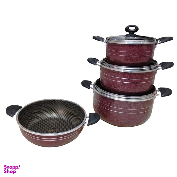 سرویس پخت و پز 7 پارچه هلنا (Helena) طرح لانه زنبوری