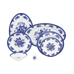 سرویس غذاخوری 28 پارچه چینی زرین ایران سری ایتالیا اف مدل فلورانس