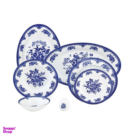 سرویس غذاخوری 28 پارچه چینی زرین ایران سری ایتالیا اف مدل فلورانس