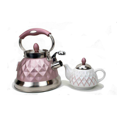 ست کتری و قوری هوم لوکس مدل لوزی رنگی