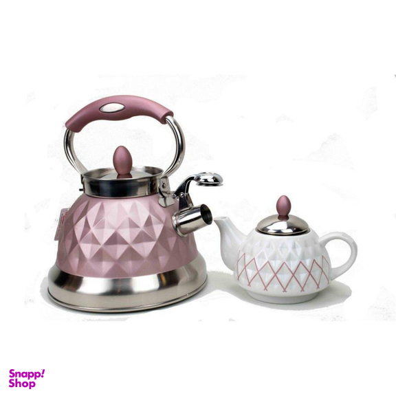 ست کتری و قوری هوم لوکس مدل لوزی رنگی