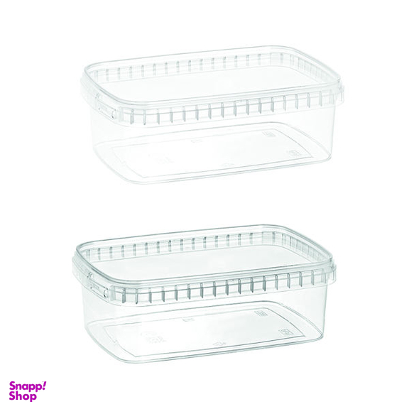 ظرف ماکروویو مدل 1000C بسته 2 عددی بی رنگ