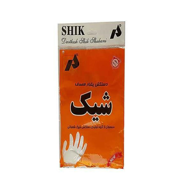 دستکش یکبار مصرف شیک کد 0109 سه بسته 100 عددی بی رنگ
