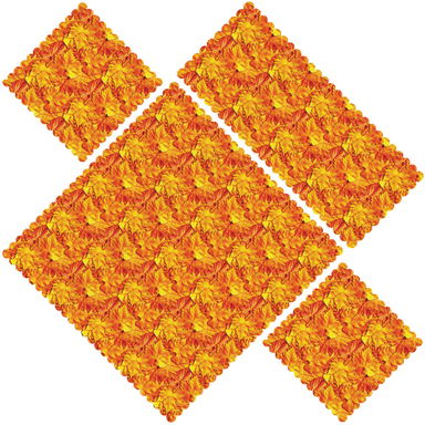 ست 4 تکه رومیزی مدل S31-42072 چند رنگ