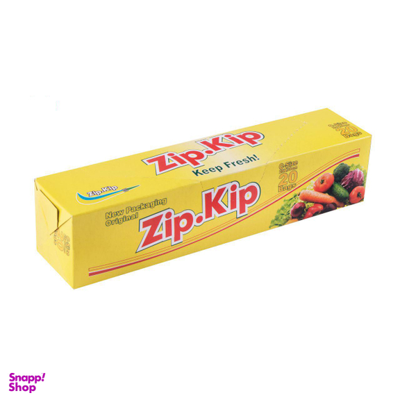 کیسه زیپ دار زیپ کیپ مدل تک زیپ بسته 20 عددی بی رنگ