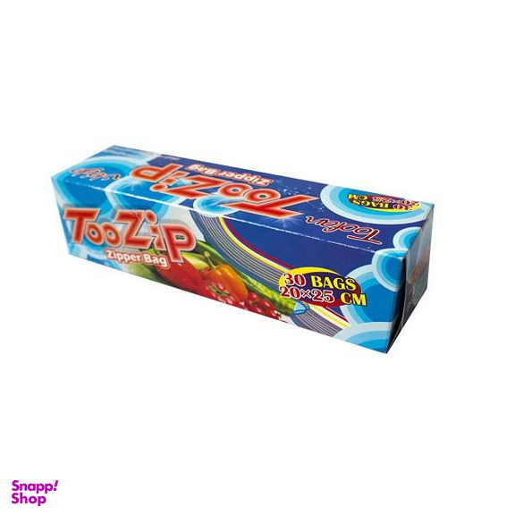 کیسه زیپ دار طوفان مدل 20-25 بسته 30 عددی بی رنگ