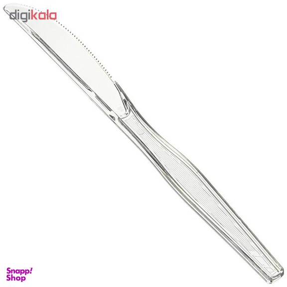 چاقو یکبار مصرف کد 095 بسته 100 عددی بی رنگ