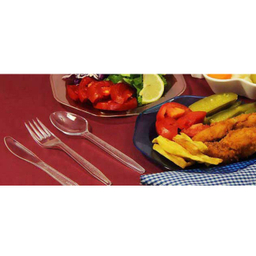 چنگال یکبار مصرف الین پلاست مدل LDR-CH50 بسته 50 عددی بی رنگ