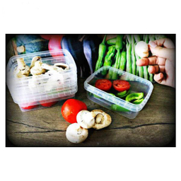 ظرف ماکروویو مدل 1000C بسته 2 عددی بی رنگ