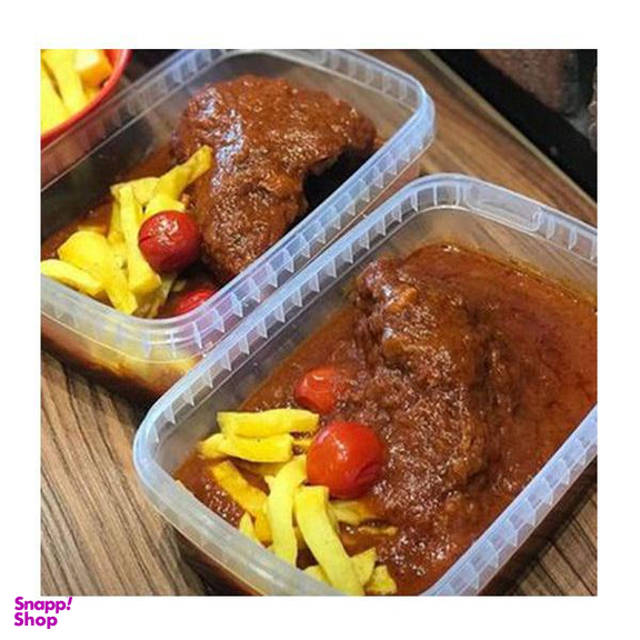 ظرف ماکروویو مدل 1000C بسته 2 عددی بی رنگ