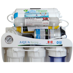 دستگاه تصفیه کننده آب آکوآ اسپرینگ مدل UF - SF3600 به همراه فیلتر تصفیه کننده آب مجموعه 3 عددی
