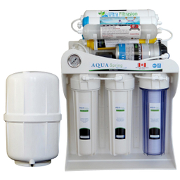 دستگاه تصفیه کننده آب آکوآ اسپرینگ مدل UF - SF3600 به همراه فیلتر تصفیه کننده آب مجموعه 3 عددی