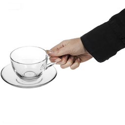 ست فنجان و نعلبکی پاشاباغچه (Pasabahce) مدل Bisik 97948 - بسته 6 عددی