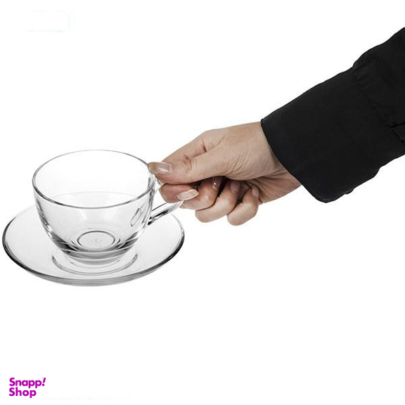 ست فنجان و نعلبکی پاشاباغچه (Pasabahce) مدل Bisik 97948 - بسته 6 عددی
