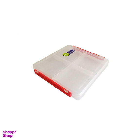 ظرف نگهدارنده پلاستیکی لیمون مدل ZNP002 چهار خانه متوسط