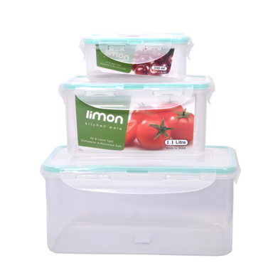 ظرف نگهدارنده لیمون کد 885 مجموعه 3 عددی