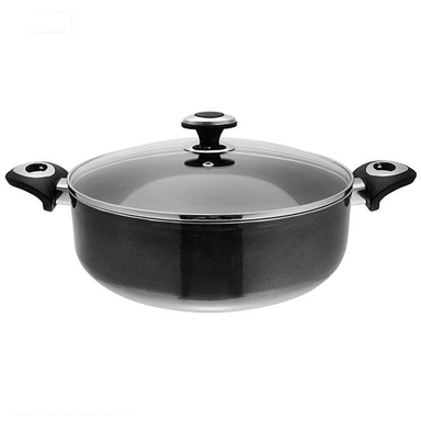قابلمه کوتاه گرانیتا زرساب با در شیشه ای مدل GT-428KG سایز 28