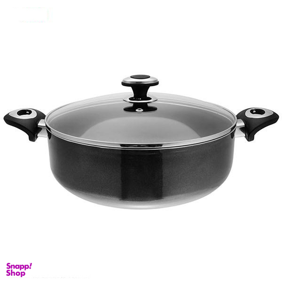 قابلمه کوتاه گرانیتا زرساب با در شیشه ای مدل GT-428KG سایز 28