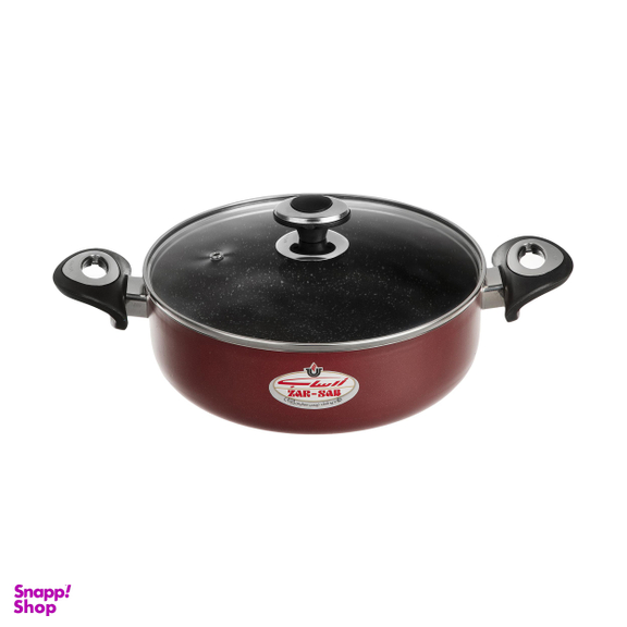 قابلمه کوتاه گرانیتا زرساب با در شیشه ای مدل GT-424KG سایز 24