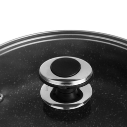 قابلمه کوتاه گرانیتا زرساب با در شیشه ای مدل GT-424KG سایز 24