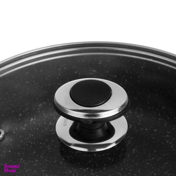 قابلمه کوتاه گرانیتا زرساب با در شیشه ای مدل GT-424KG سایز 24