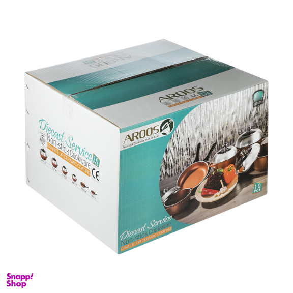 سرویس پخت و پز 10 پارچه عروس (Aroos) مدل Mr22