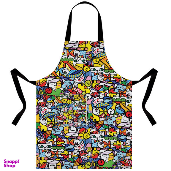 پیشبند آشپزخانه مدل A1-100003 رنگ مشکی سایز 50*70 سانتی متر