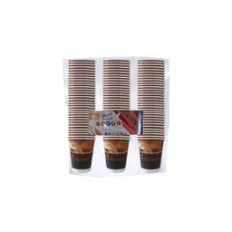 لیوان یکبار مصرف کاغذی الین پلاست مدل KGH4-100 بسته 100 عددی رنگ گندمی